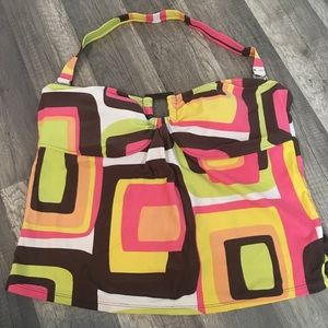 Halter top bathing suit top 16W Plus Size